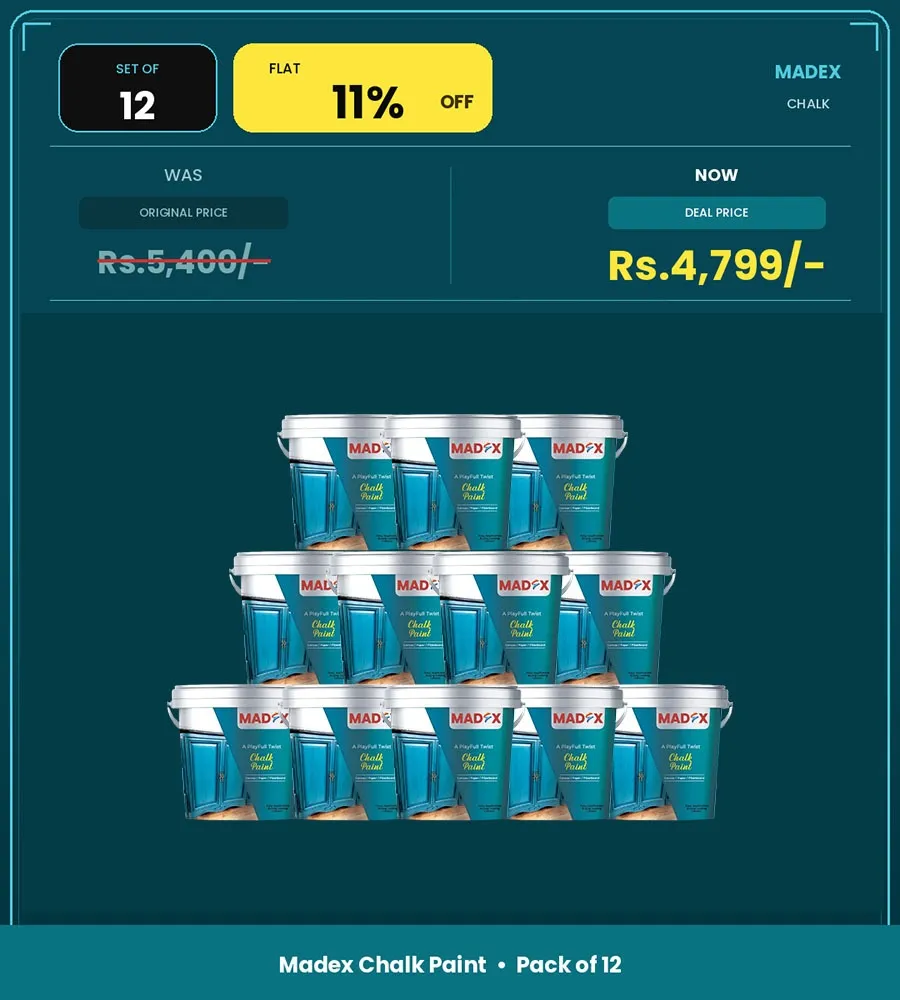 Pack of 12 | Chalk Paint – 150 ml Each