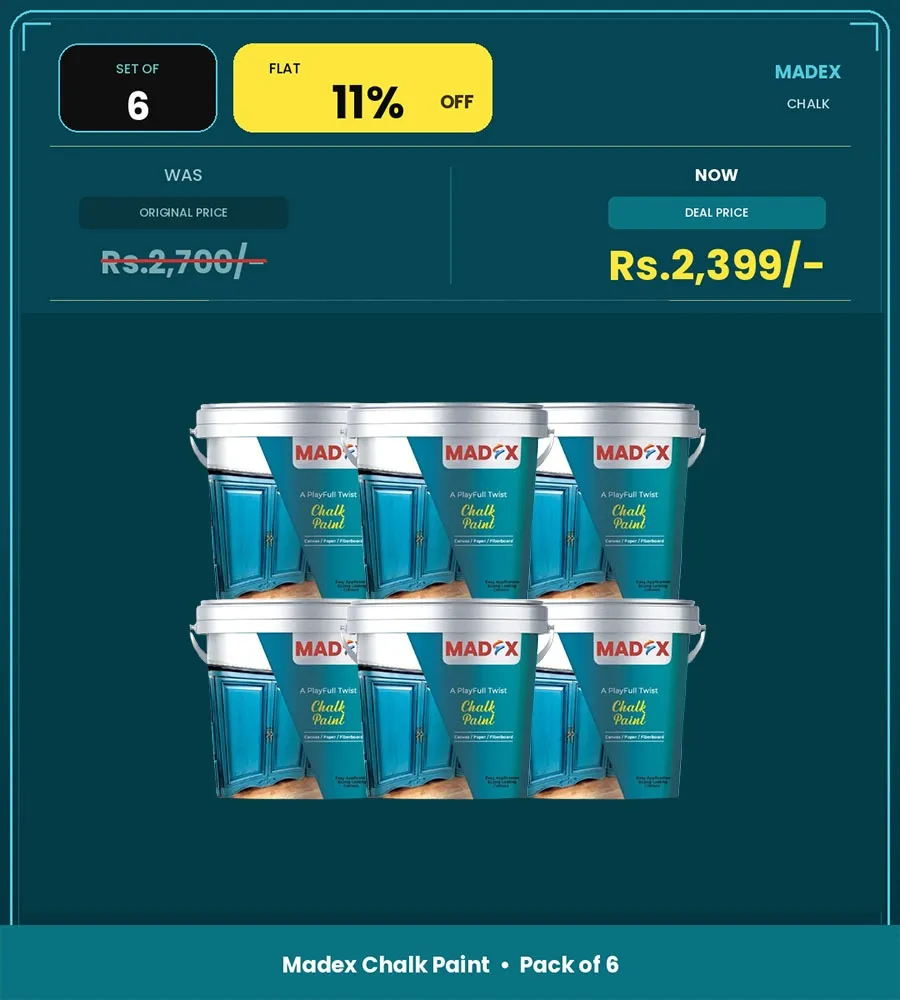 Pack of 6 | Chalk Paint – 150 ml Each