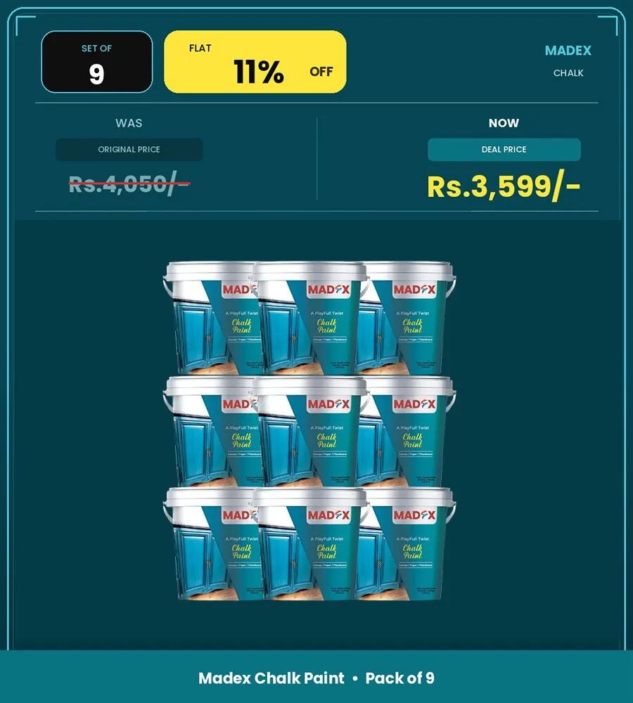 Pack of 9 | Chalk Paint – 150 ml Each